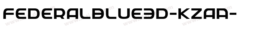 FederalBlue3D-KzaA字体转换