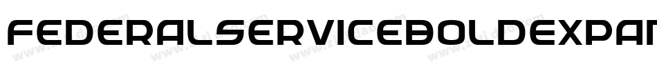 FederalServiceBoldExpandeditalic-PEyg字体转换