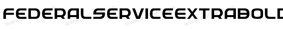 FederalServiceExtraboldItalic-OanA字体转换