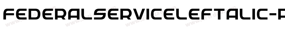 FederalServiceLeftalic-Av9x字体转换