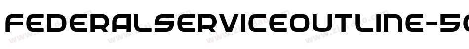 FederalServiceOutline-5GPx字体转换