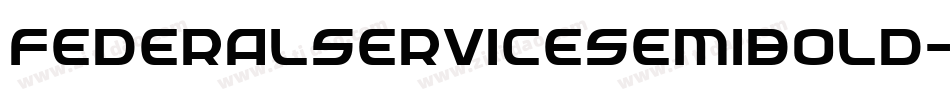 FederalServiceSemiBold-yRZq字体转换