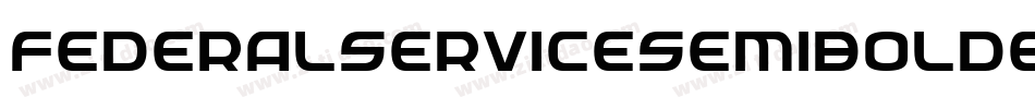 FederalServiceSemiBoldExpandedItalic-1Ae4字体转换