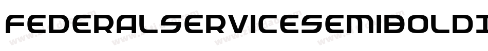 FederalServiceSemiBoldItalic-RZBl字体转换