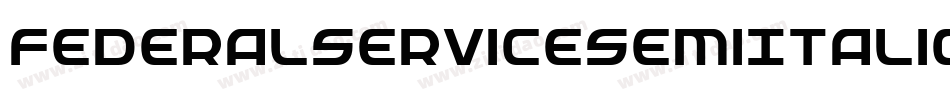 FederalServiceSemiItalic-Bw1l字体转换
