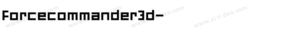 forcecommander3d字体转换