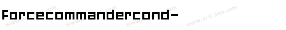 forcecommandercond字体转换