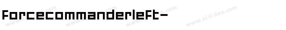 forcecommanderleft字体转换