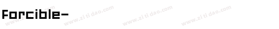 forcible字体转换