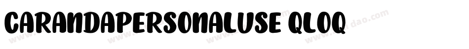 CarandaPersonalUse-qLOq字体转换