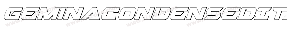 GeminaCondensedItalic-KrgA字体转换 GeminaCondensedItalic-KrgA字体转换