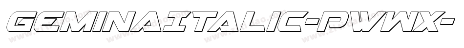 GeminaItalic-PwWx字体转换 GeminaItalic-PwWx字体转换