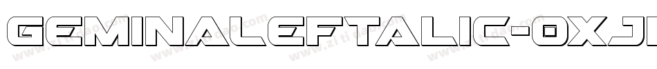 GeminaLeftalic-0XJR字体转换
