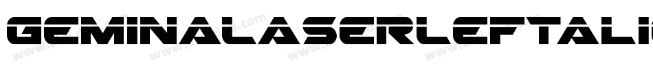 GeminaLaserLeftalic-40Jx字体转换