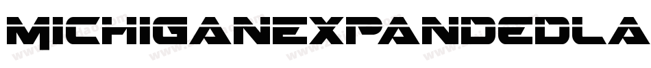 MichiganExpandedLaserItalic-P0o2字体转换