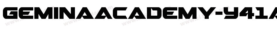 GeminaAcademy-Y41a字体转换