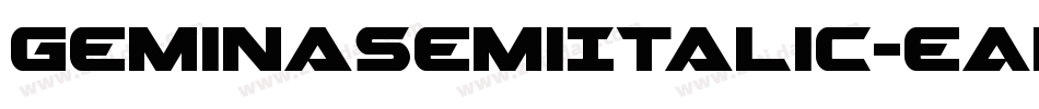 GeminaSemiItalic-eAm6字体转换
