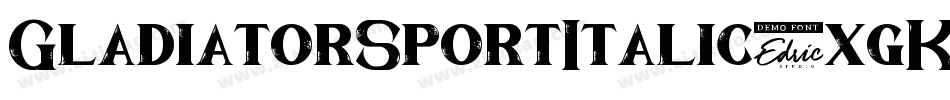 GladiatorSportItalic-xgKj字体转换