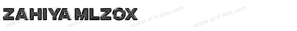 Zahiya-mLZox字体转换