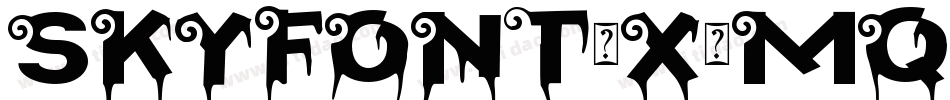 Skyfont-x0Mq字体转换