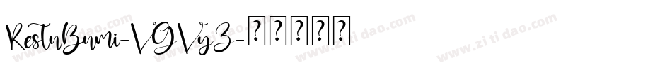 RestuBumi-VGVyZ字体转换