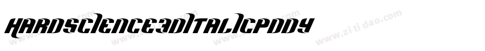 HardScience3DItalic-pddy字体转换