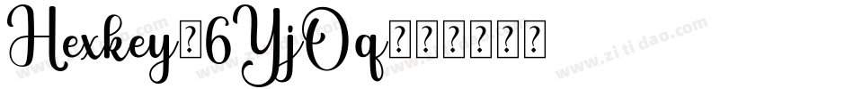 Hexkey-6YjOq字体转换