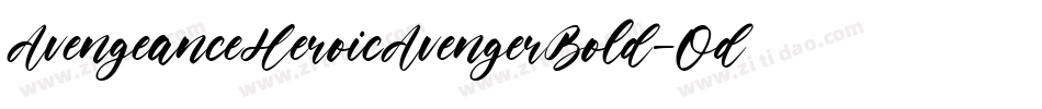 AvengeanceHeroicAvengerBold-Odze字体转换