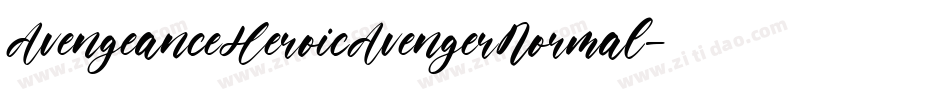 AvengeanceHeroicAvengerNormal-Bz7d字体转换