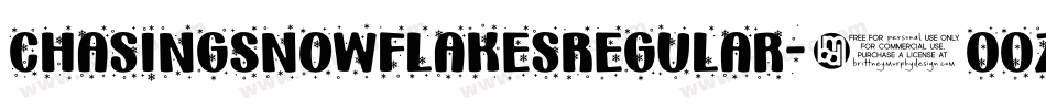 ChasingSnowflakesRegular-2OOZX字体转换