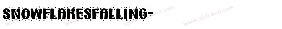 SnowflakesFalling字体转换