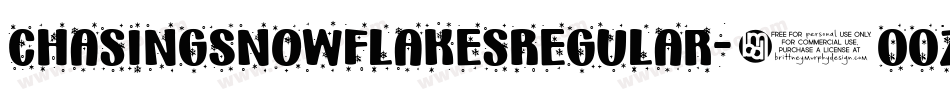 ChasingSnowflakesRegular-2OOZX字体转换