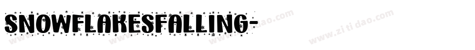 SnowflakesFalling字体转换