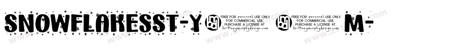 SnowflakesSt-y56M字体转换