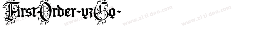 FirstOrder-yzGq字体转换