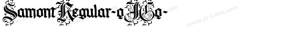 SamontRegular-qJGq字体转换