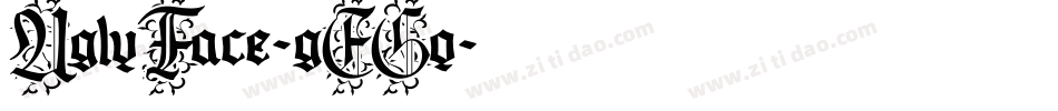 UglyFace-gEGq字体转换