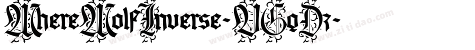 WhereWolfInverse-VGqDz字体转换