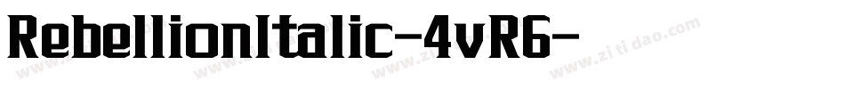 RebellionItalic-4vR6字体转换