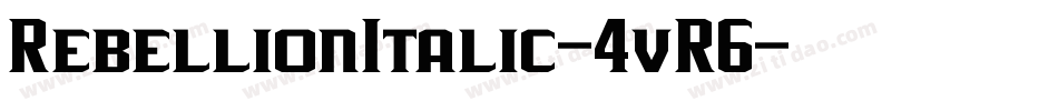 RebellionItalic-4vR6字体转换