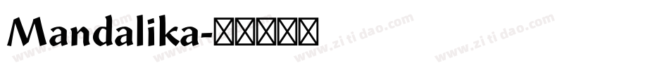 Mandalika字体转换
