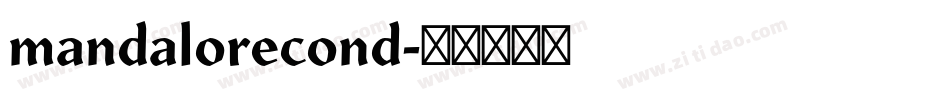 mandalorecond字体转换