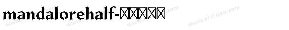 mandalorehalf字体转换