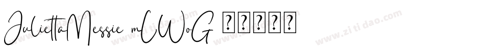 JuliettaMessie-mLWoG字体转换