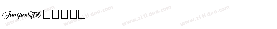 JuniperStd字体转换