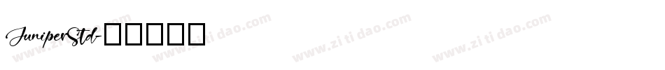 JuniperStd字体转换