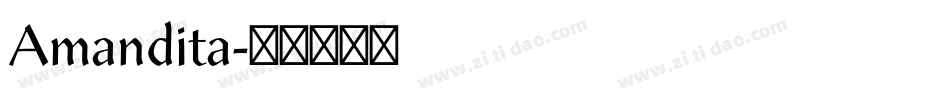 Amandita字体转换