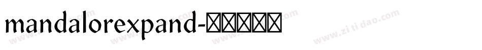 mandalorexpand字体转换