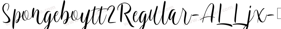 Spongeboytt2Regular-ALLjx字体转换