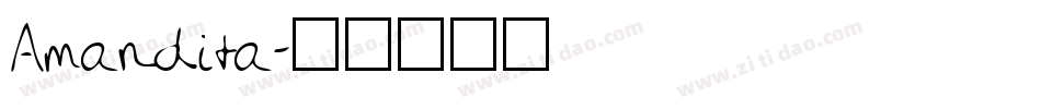 Amandita字体转换